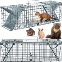 DUŻA PUŁAPKA NA KUNY SZCZURY LISY WYDRY ŁASICE ŻYWOŁAPKA ŁAPKA