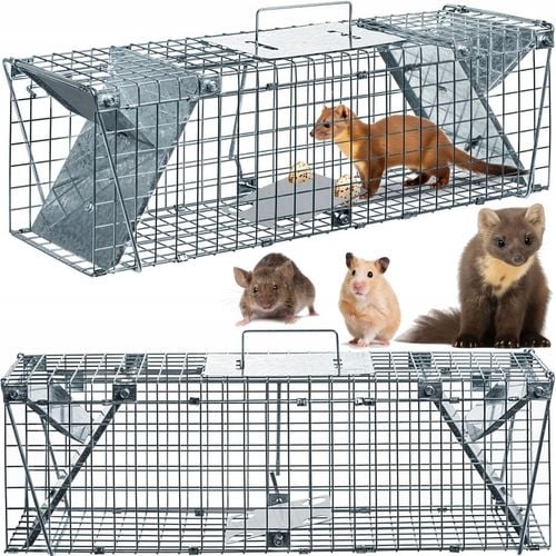 DUŻA PUŁAPKA NA KUNY SZCZURY LISY WYDRY ŁASICE ŻYWOŁAPKA ŁAPKA na Arena.pl