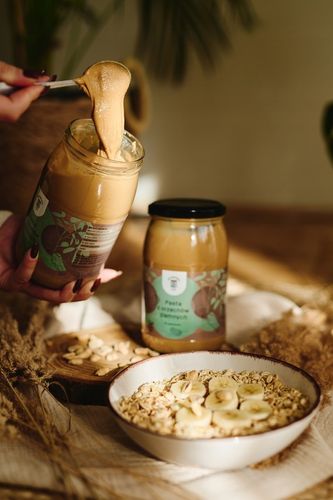 MASŁO ORZECHOWE 900g pasta z orzechów ziemnych SMOOTH krem - SPIŻARENKA na Arena.pl