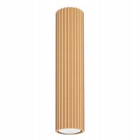 Oprawa sufitowa punktowa złota okrągła karbowana tuba 30 cm spot Sollux