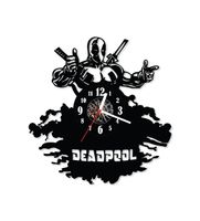 Zegar ścienny z płyty winylowej Deadpool 11.7