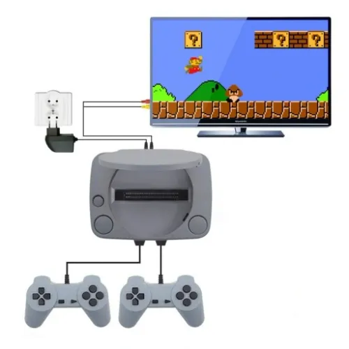 KONSOLA DO GIER 8-BITOWA KLASYCZNA TELEWIZYJNA TV W STYLU RETRO SUPER GAME na Arena.pl