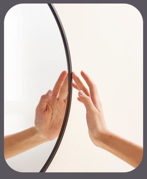 Lustro LOFT FI60cm czarne YX-04 ścienne okrągłe łazienkowe do salonu sypialni loftowe Industrialne minimalistyczne zdjęcie 7