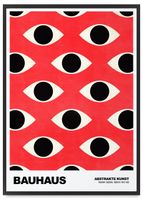 Plakat w ramie bauhaus oczy pattern 40x50 cm w czarnej ramie
