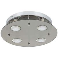 Plafon LAMPA sufitowa NAOMI 2644 Rabalux okrągła OPRAWA przydymiona chrom