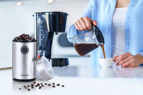 Elektryczny Młynek do mielenia kawy INOX STAL NIERDZEWNA Transa 200W na Arena.pl