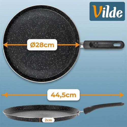 Patelnia do naleśników granitowa BASIC LINE 28 cm na Arena.pl