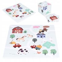 MATA PIANKOWA EDUKACYJNA EVA DLA DZIECI FARMA 90,5X90,5 CM ECOTOYS