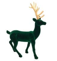 RENIFER OZDOBNY DEKORACJA JELONEK 46 cm DUŻY JELEŃ ZIELONY