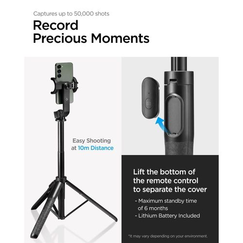 spigen s560w bluetooth selfie stick long tripod black na Arena.pl