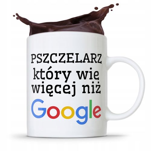 Kubek Prezent Dla Pszczelarza Wie Więcej Niż Gogle Z Nadrukiem Ze Zdjęciem na Arena.pl