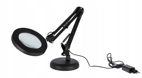 Lampka Na Biurko LED Lampa Kosmetyczna Ściemniacz Lupa Szkło na Arena.pl