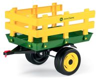 2X PEG PEREGO JOHN DEERE Stake-Side Trailer PRZYCZEPA Do Traktora