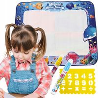 MATA WODNA XXL MAGICZNA DO MALOWANIA RYSOWANIA WODĄ ZESTAW PISAKI SZABLONY