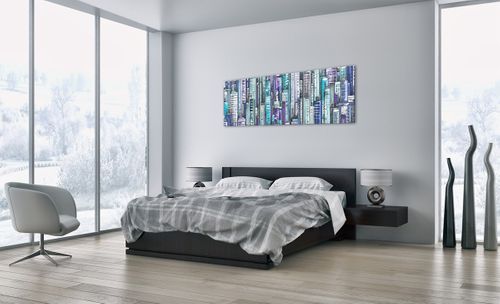 Obraz Na Płótnie - Drapacze Chmur - 150X50 Cm - Ca150X50-3857 na Arena.pl