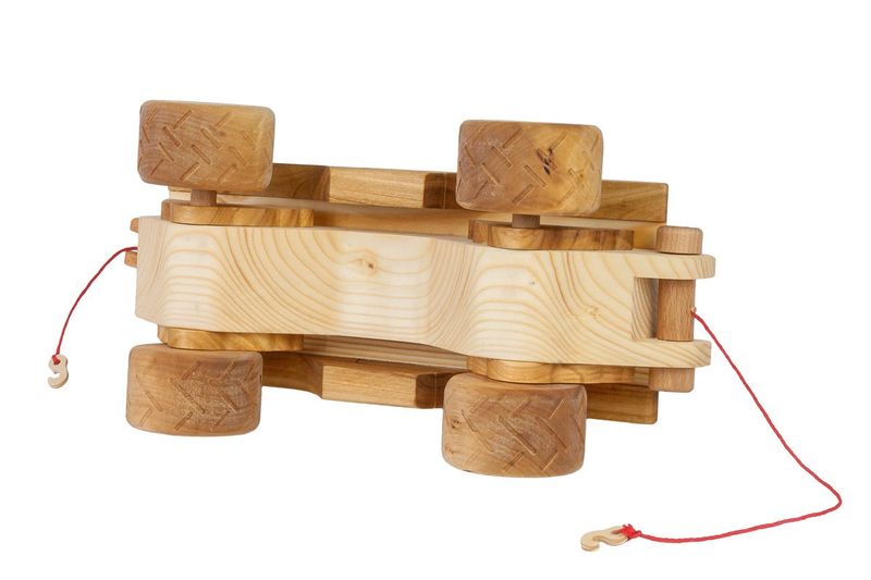 Duży, drewniany samochód "Monster Truck" zdjęcie 6