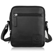 listonoszka saszetka męska skórzana na ramię czarna paolo peruzzi ay-27-bl