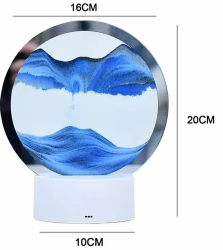 SZKŁO 3D MALOWANIE PIASKIEM KLEPSYDRA OBRÓT O 360° ŚCIEMNIANIE DOTYKOWE na Arena.pl