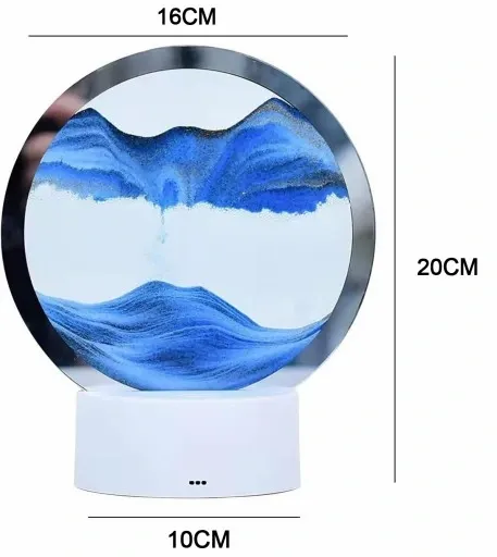 SZKŁO 3D MALOWANIE PIASKIEM KLEPSYDRA OBRÓT O 360° ŚCIEMNIANIE DOTYKOWE zdjęcie 5