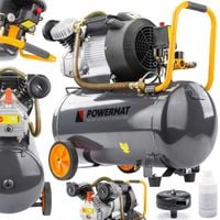kompresor olejowy 50l sprężarka 8 bar 392 l/min 230v tłokowy mobilny