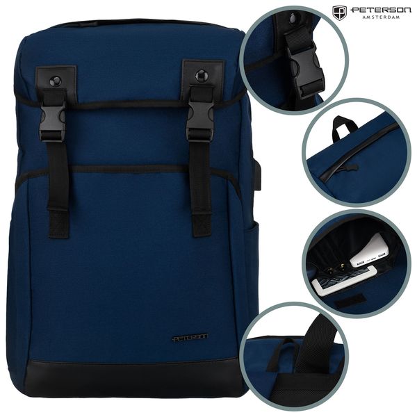 plecak ptn 77713-6722 navy zdjęcie 3