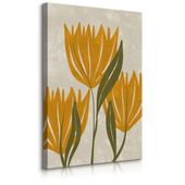 Obraz Do Salonu Pomarańczowe Tulipany Rośliny Styl Boho 20cm x 30cm
