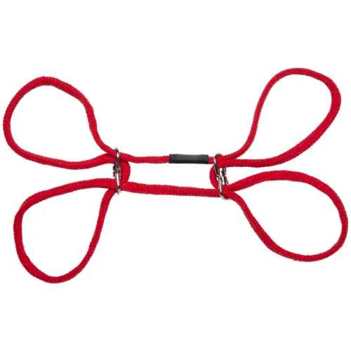 doc johnson soft cotton - bawełniane mankiety z pierścieniem, czarne na Arena.pl