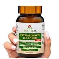 SACCHAROMYCES BOULARDII FORTE 4,5 mld DROŻDŻY PROBIOTYCZNYCH 120 kaps.