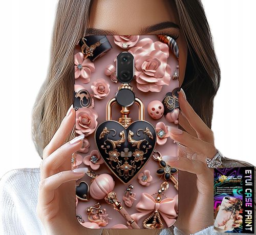 ETUI DO HUAWEI MATE 10 LITE - KOBIECE WZORY KŁÓDKA SERCE CASE + SZKŁO na Arena.pl