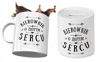 Dla Kierownika Zestaw Kubek + Skarbonka Na Prezent Z Nadrukiem Ze Zdjęciem