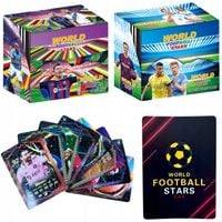 KARTY PIŁKARSKIE MEGA BOX 288 KART WORLD FOOTBALL STARS KOLEKCJONERSKIE