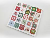 Pudełko /10 szt/ na Kalendarz Adwentowy - KLASYCZNY z kratownicą