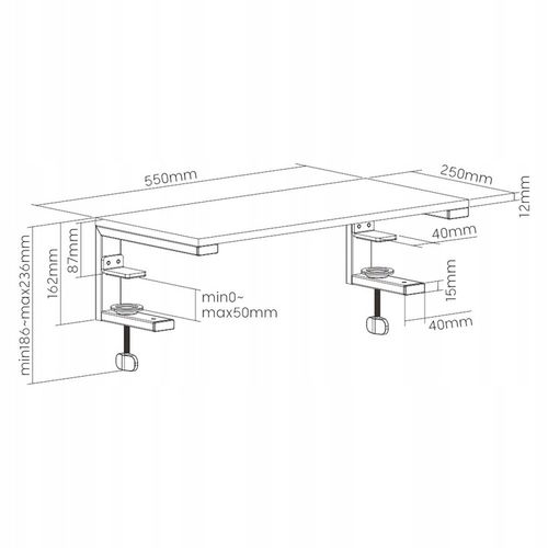 MOZOS PODSTAWA POD MONITOR LAPTOP PÓŁKA UCHWYT DO KOMPUTERA DRUKARKI STOLIK na Arena.pl