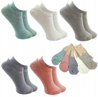 5x SKARPETY STOPKI DAMSKIE BAMBUSOWE KOLOROWE WZORY JAKOŚĆ PREMIUM KRÓTKIE