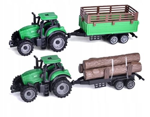 Traktor z Przyczepą Zestaw Dla Dzieci Farma Gospodarstwo Zwierzęta Stodoła na Arena.pl