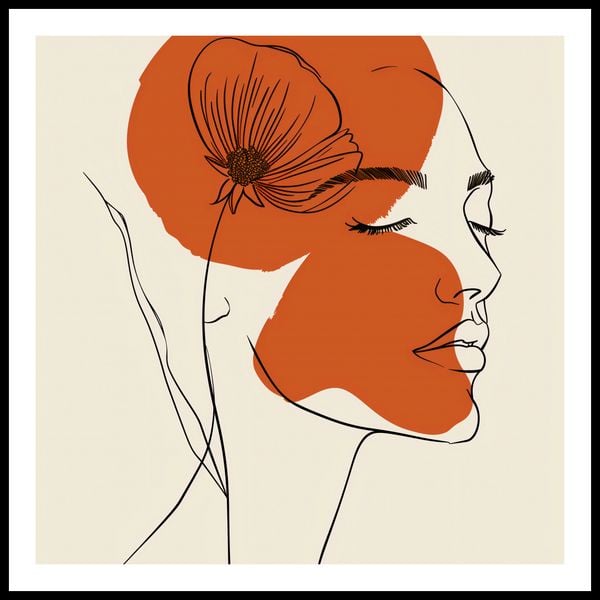 Plakat 60x60cm Ciepło Kwiatu zdjęcie 3