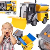 Auto Odśnieżarka Spychacz Uliczny LED + Dźwięk