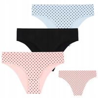 Figi Damskie Bawełniane bez Gumki klasyczne Majtki Zestaw 3-szt. MORAJ S