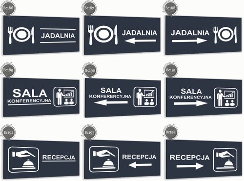 Tabliczka informacyjna ATRACYTOWA z dibondu BIURO DOWOLNY NADRUK na Arena.pl