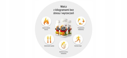 Spalacz tłuszczu Burn Booster Garcinia Cambogia PLT 60 kaps na Arena.pl