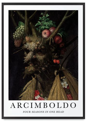 Plakat w ramce giuseppe arcimboldo ent 50x70 cm w czarnej ramie na Arena.pl