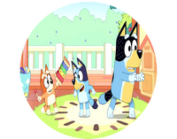 Opłatek na tort Bluey