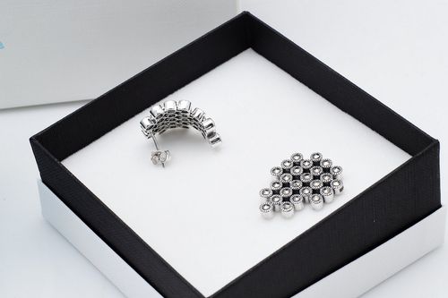 srebrne dostojne kolczyki z markazytami - kdm5526 na Arena.pl