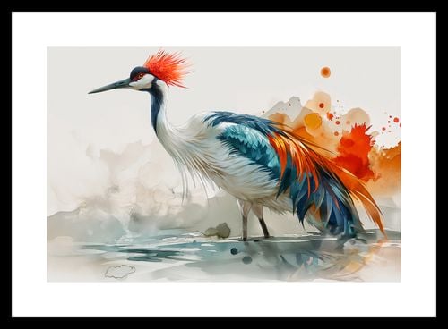 Plakat 30x20cm Żuraw w Akwareli na Arena.pl