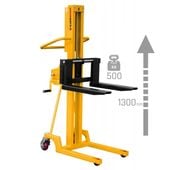 MASZTOWY WÓZEK PALETOWY UDŹWIG 500 KG, PODNOSZENIE 1300 MM CORMAK L513