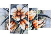 OBRAZ NIESAMOWITE PASTELOWE KWIATY