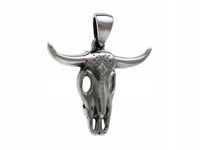 Wisiorek srebro 925 Czaszka głowa byka w0432