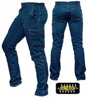 ELASTYCZNE SPODNIE ROBOCZE WYGODNE BOJÓWKI LETNIE STRETCH XL