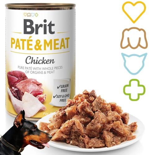mokra karma dla psa brit pate & meat chicken 400 g z kurczakiem bezzbożowa na Arena.pl