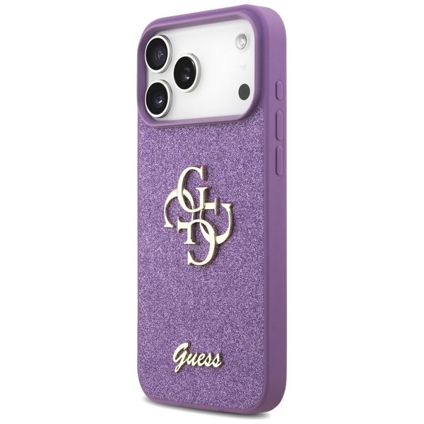 Etui Guess Fixed Glitter Big 4G do iPhone 17 Pro Max liliowy zdjęcie 2